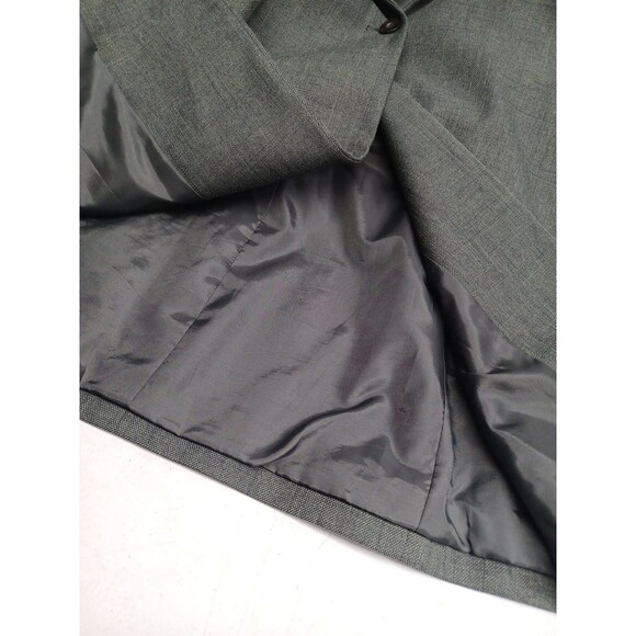 TA Travis Ayers Green/Olive Jacket Skirt Suit Set 2 Pc Sz 8 - Picture 6 of 8